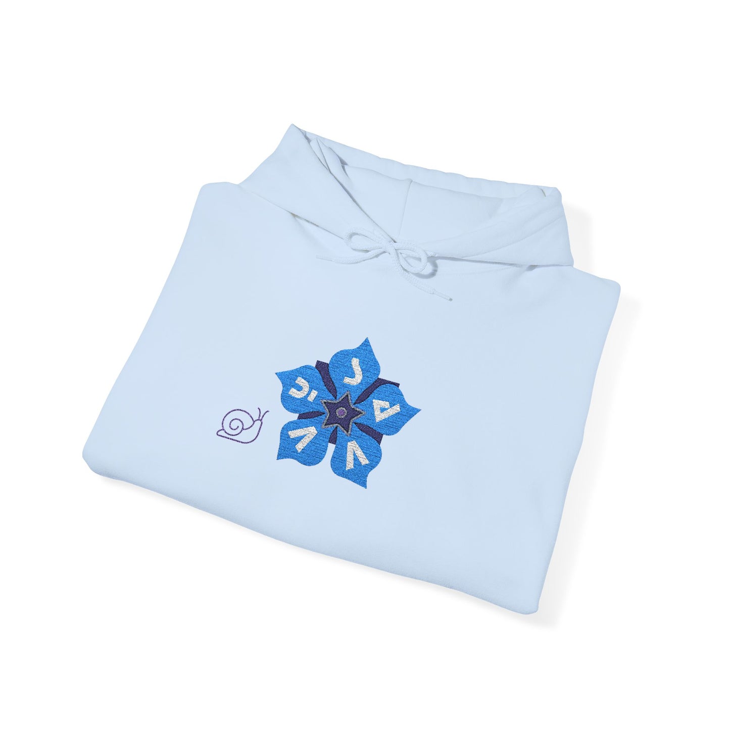 Periwinkle Petals - Unisex Heavy Blend™ Hooded Sweatshirt - Savvy Munk - Joy Chasers Club - Enjoy the Journey