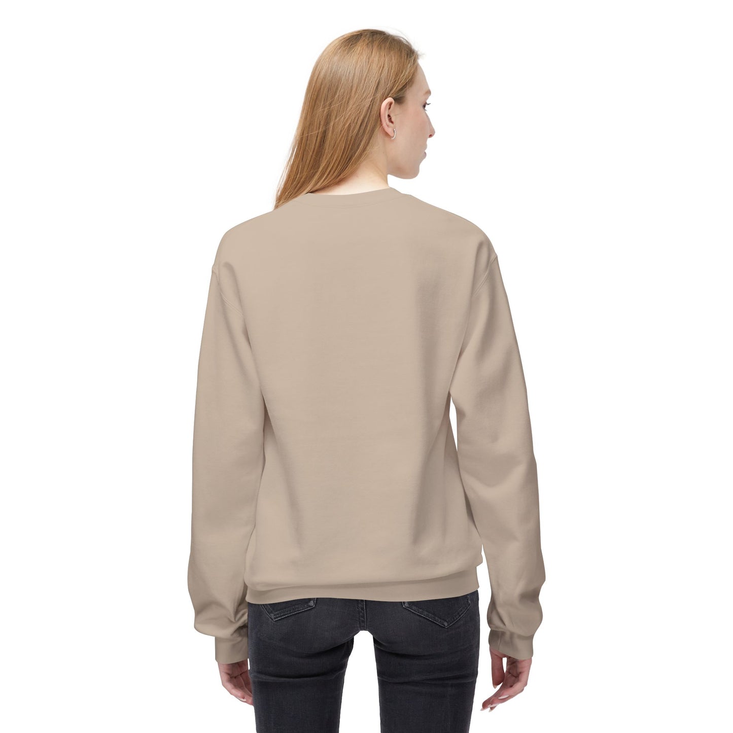 Tranquility Deer - Unisex Fleece Crewneck Sweatshirt, Bohemian Style, Cozy Gift, Nature Lover Apparel, Fall Fashion, Art Sweatshirt