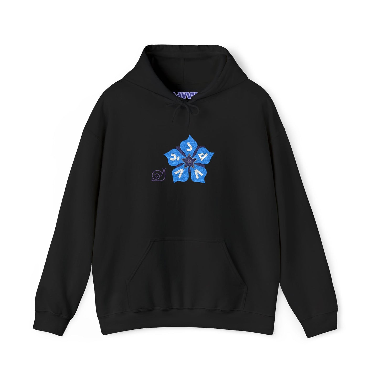 Periwinkle Petals - Unisex Heavy Blend™ Hooded Sweatshirt - Savvy Munk - Joy Chasers Club - Enjoy the Journey