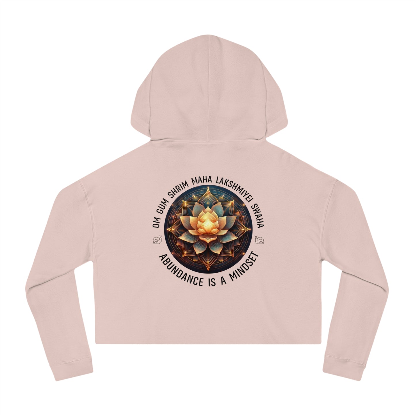 Abundance is a Mindset - Relaxed Cropped Hoodie - Savvy Munk - Joy Chasers Club
