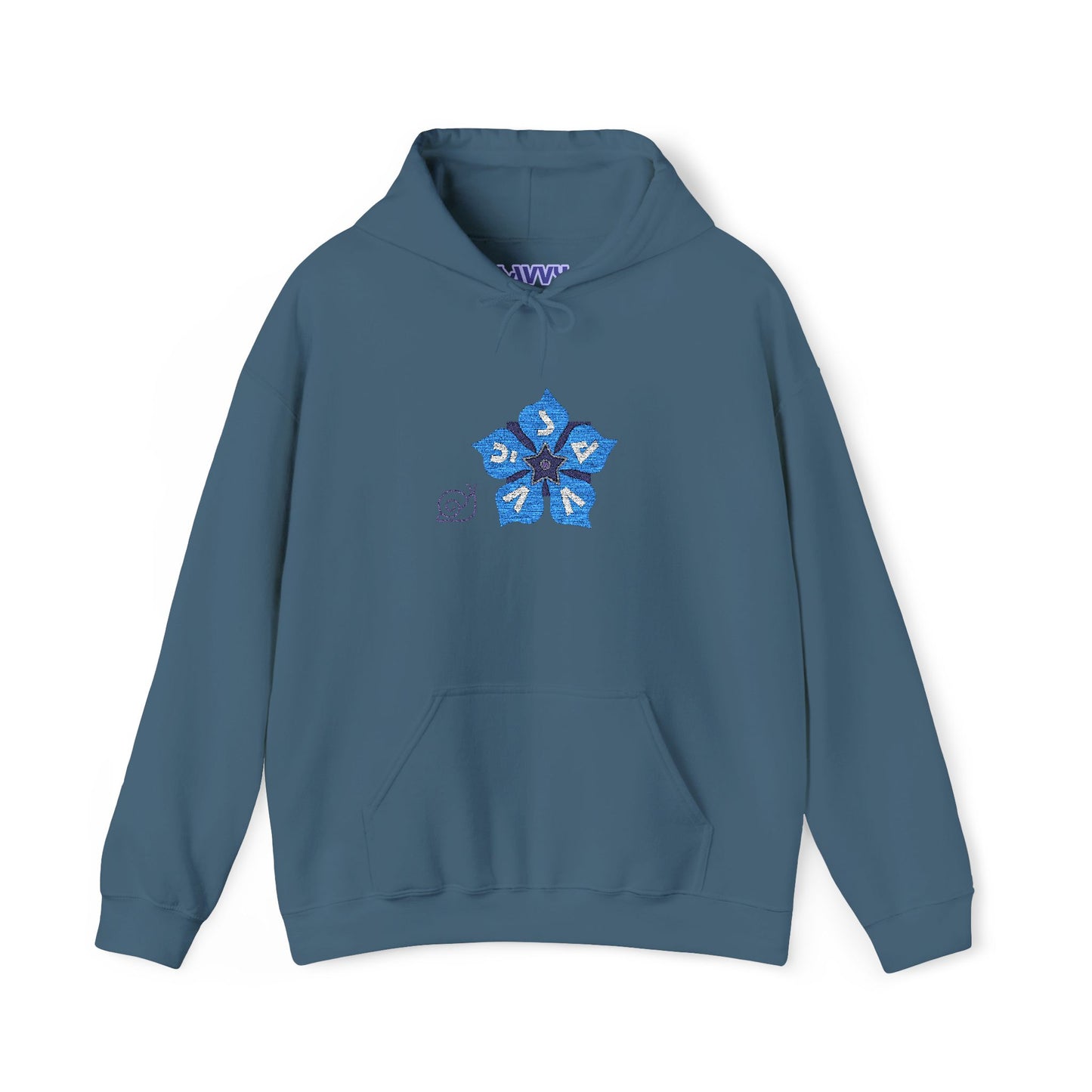 Periwinkle Petals - Unisex Heavy Blend™ Hooded Sweatshirt - Savvy Munk - Joy Chasers Club - Enjoy the Journey