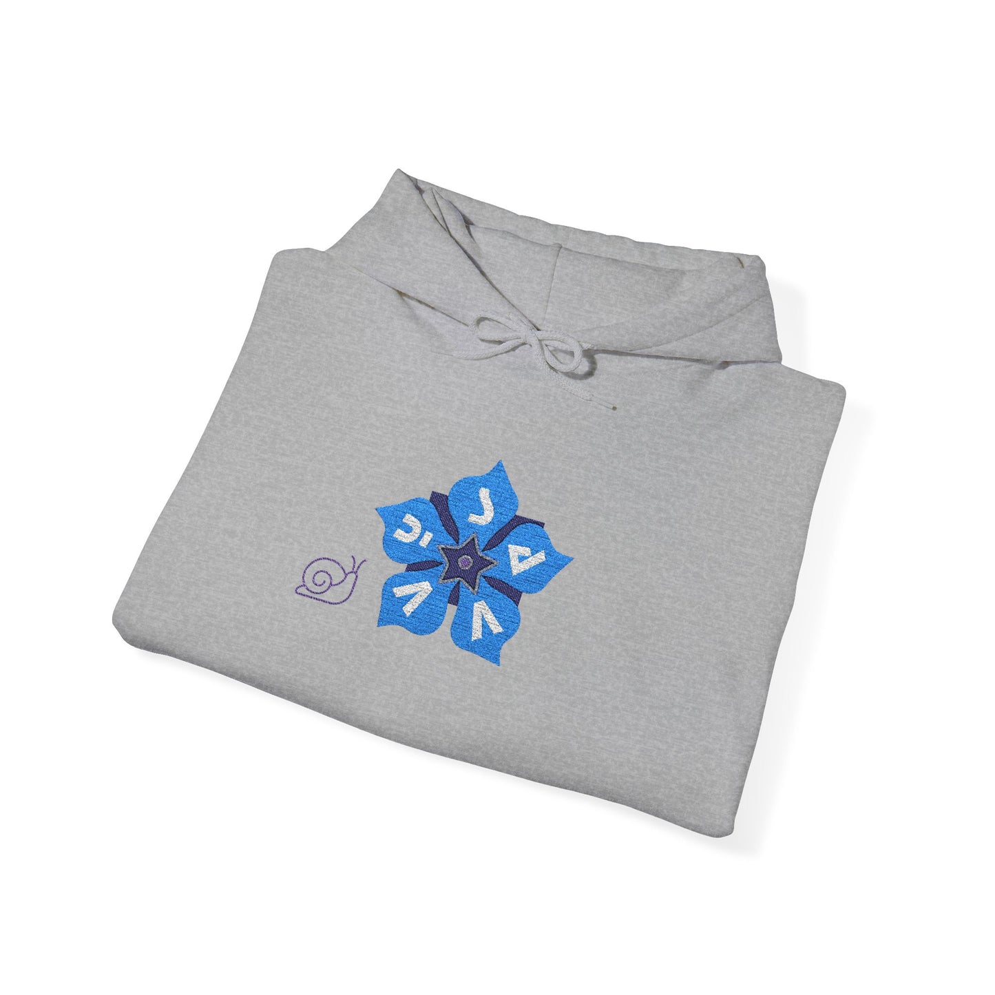 Periwinkle Petals - Unisex Heavy Blend™ Hooded Sweatshirt - Savvy Munk - Joy Chasers Club - Enjoy the Journey