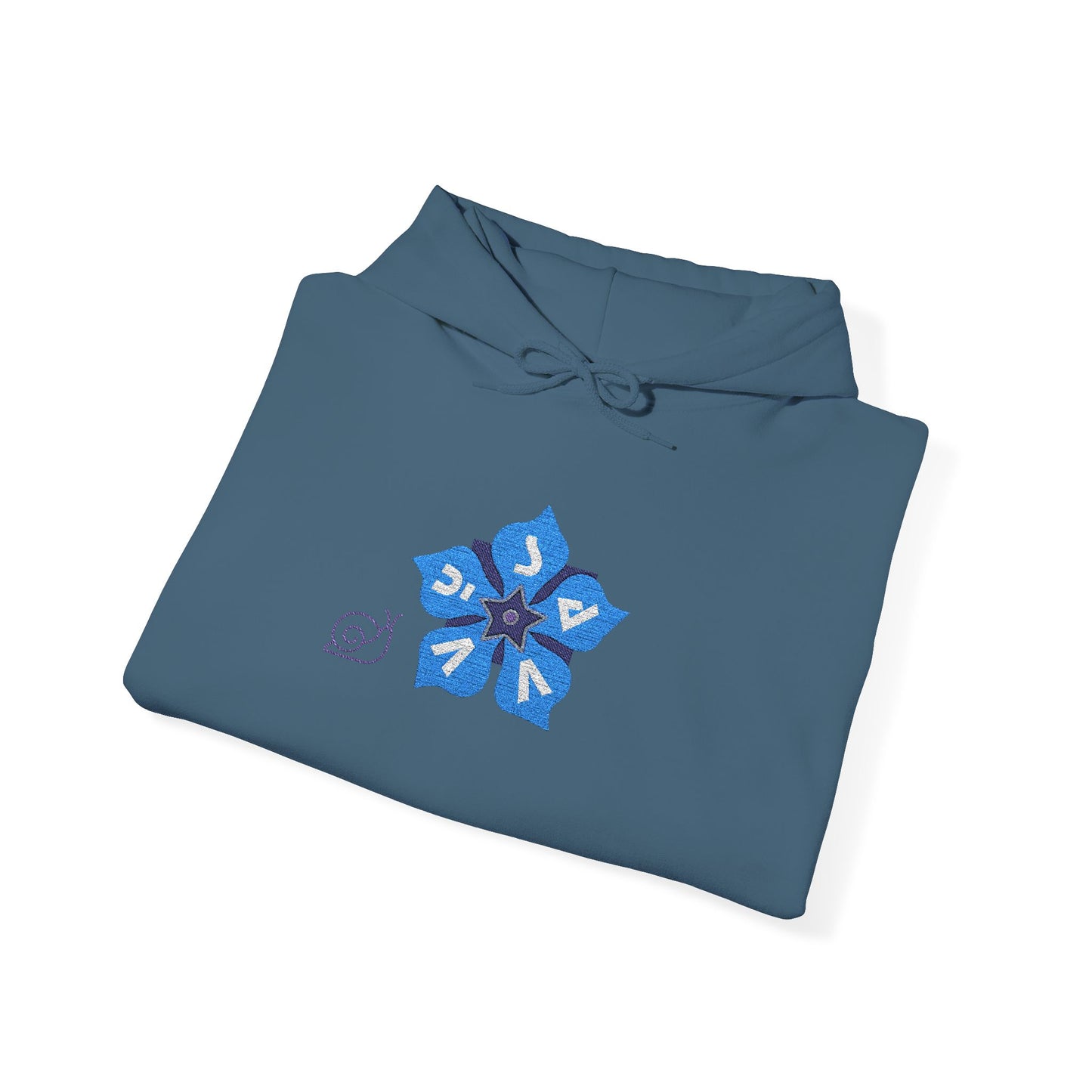 Periwinkle Petals - Unisex Heavy Blend™ Hooded Sweatshirt - Savvy Munk - Joy Chasers Club - Enjoy the Journey