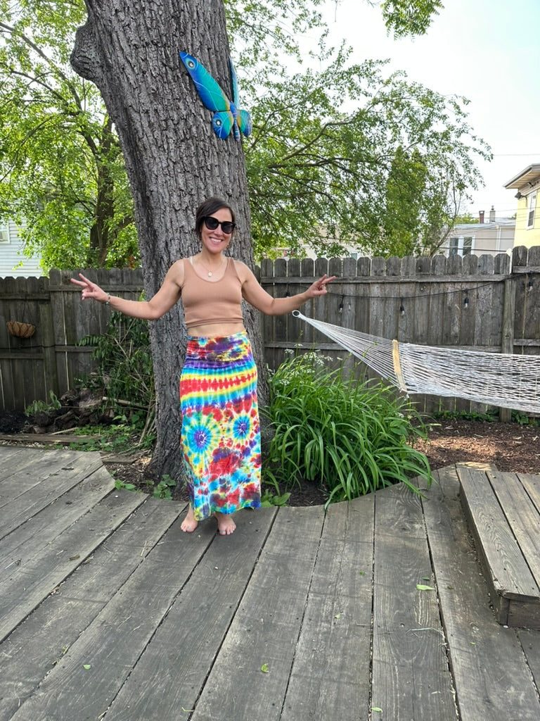 Sinker Long Skirt - Rainbow