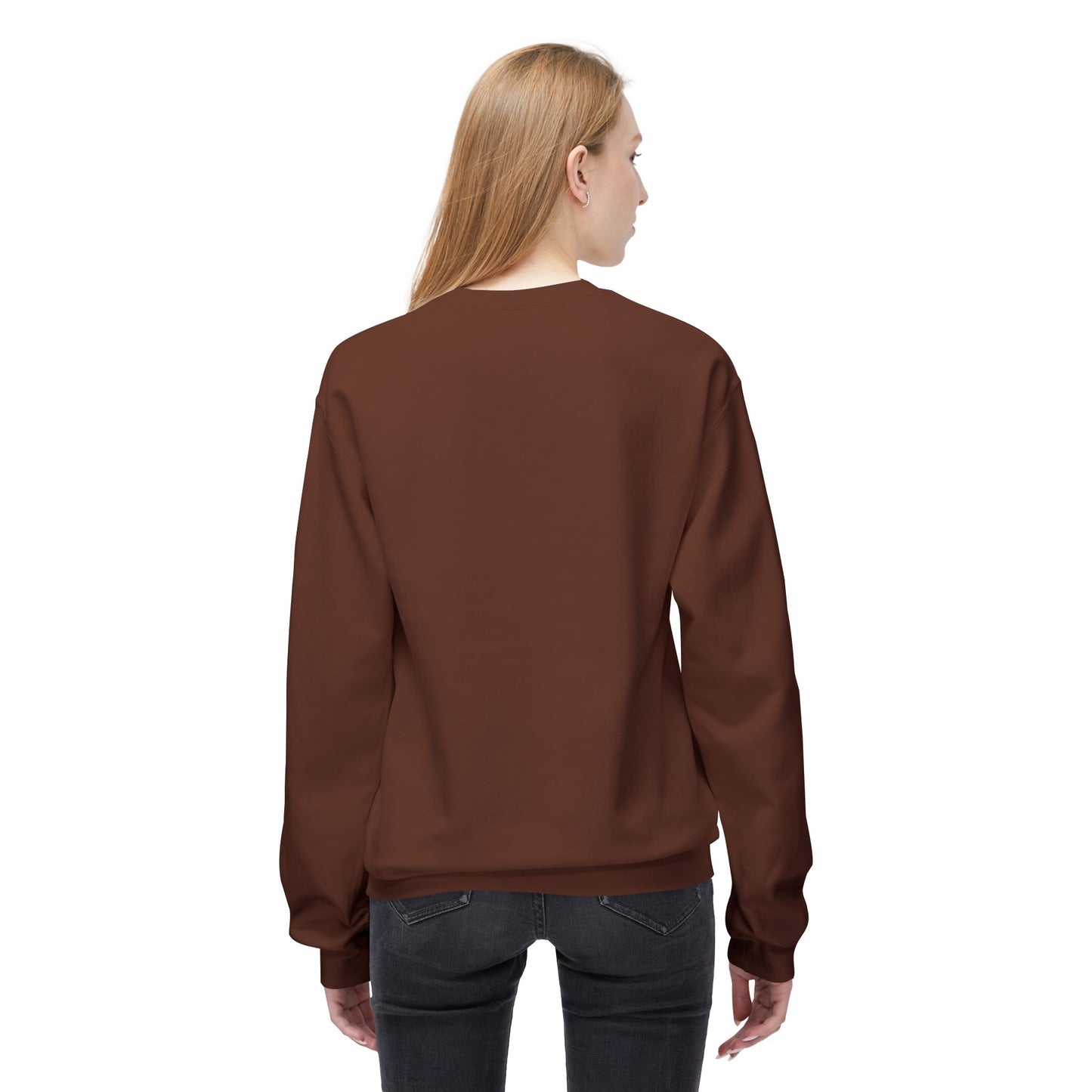 Tranquility Deer - Unisex Fleece Crewneck Sweatshirt, Bohemian Style, Cozy Gift, Nature Lover Apparel, Fall Fashion, Art Sweatshirt