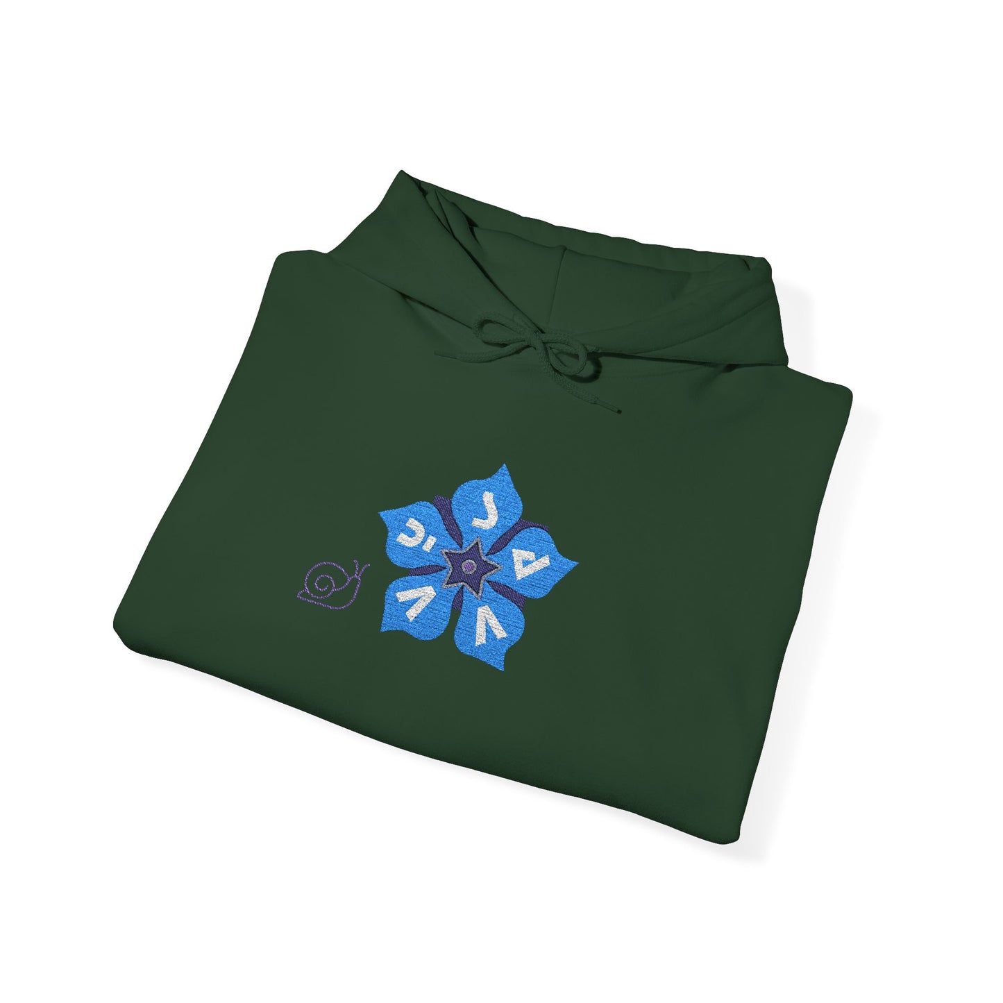Periwinkle Petals - Unisex Heavy Blend™ Hooded Sweatshirt - Savvy Munk - Joy Chasers Club - Enjoy the Journey