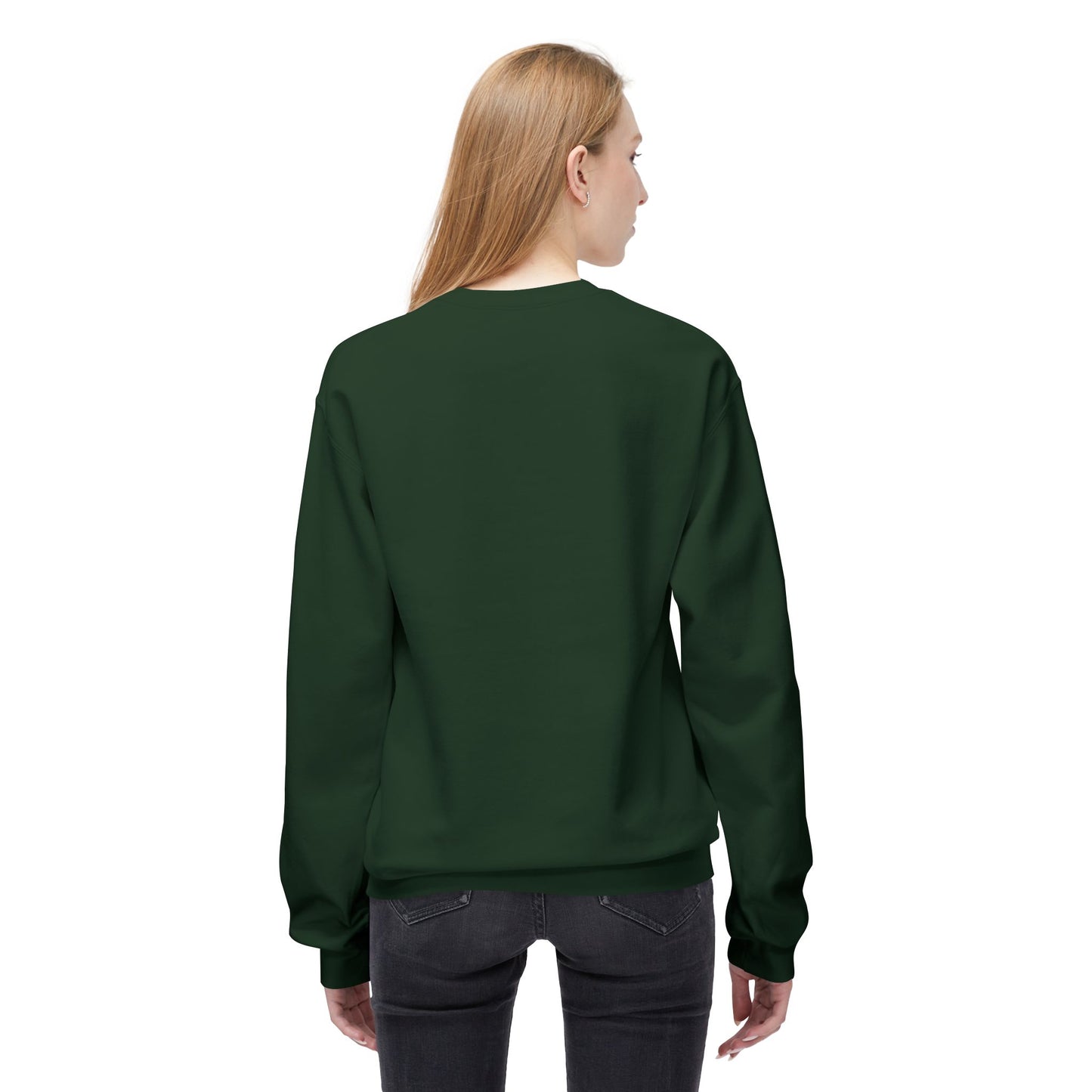 Tranquility Deer - Unisex Fleece Crewneck Sweatshirt, Bohemian Style, Cozy Gift, Nature Lover Apparel, Fall Fashion, Art Sweatshirt