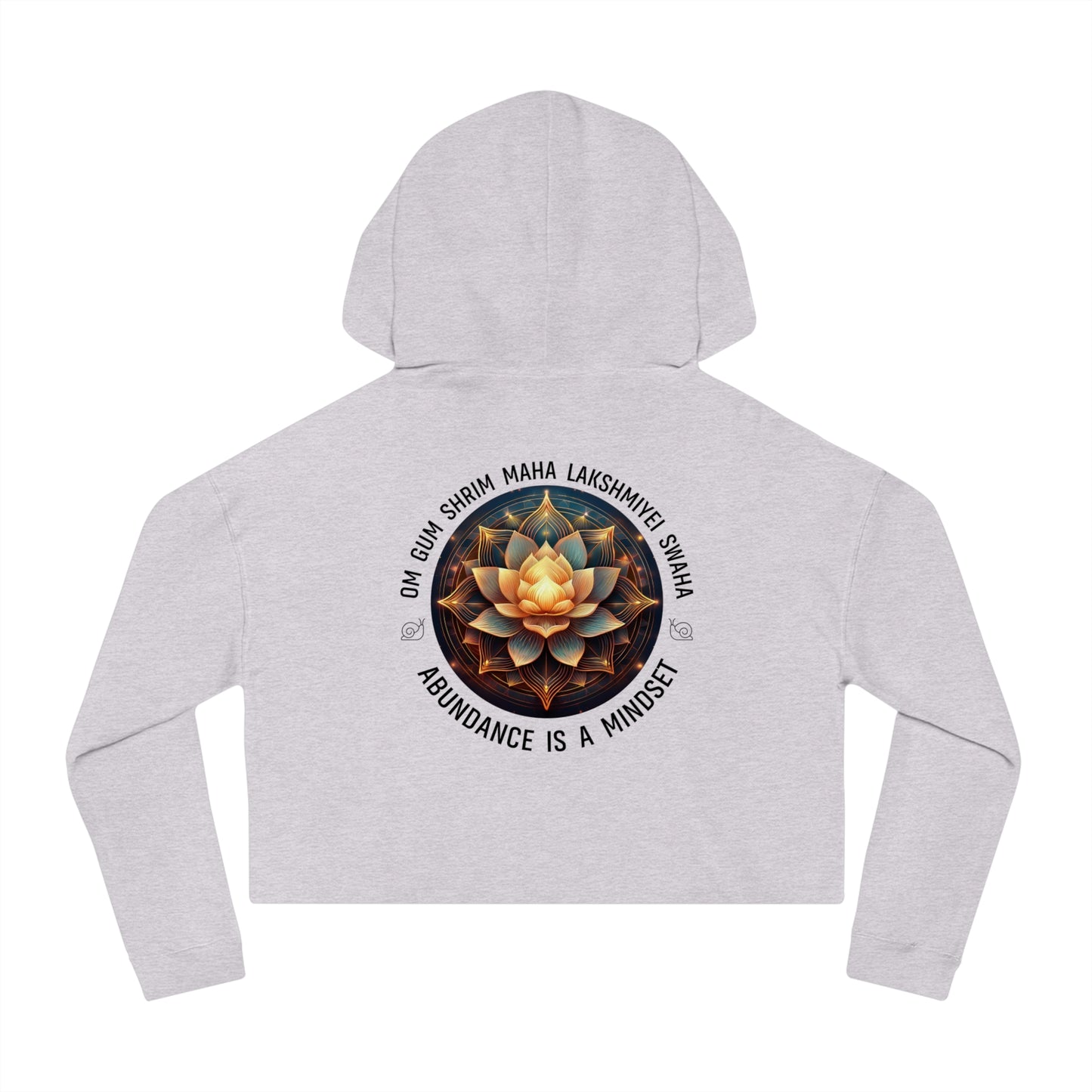 Abundance is a Mindset - Relaxed Cropped Hoodie - Savvy Munk - Joy Chasers Club