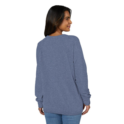 Periwinkle Snail Flower Crewneck Sweatshirt, Cozy Unisex Pullover, Relaxed Fit Top - Savvy Munk