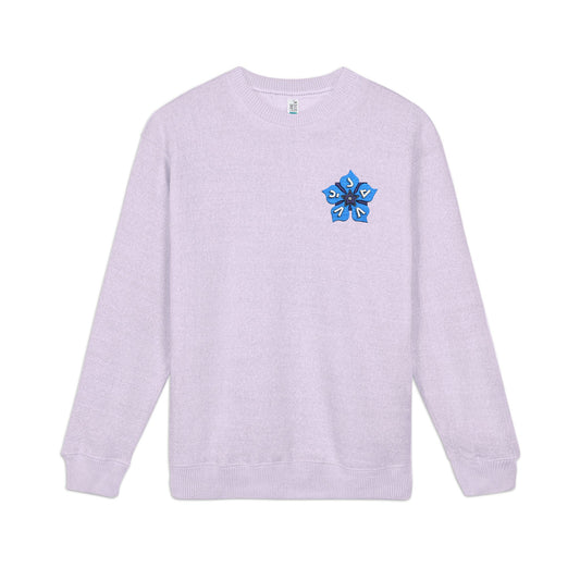 Periwinkle Petals - Nantucket Embroidered Sweatshirt - Savvy Munk