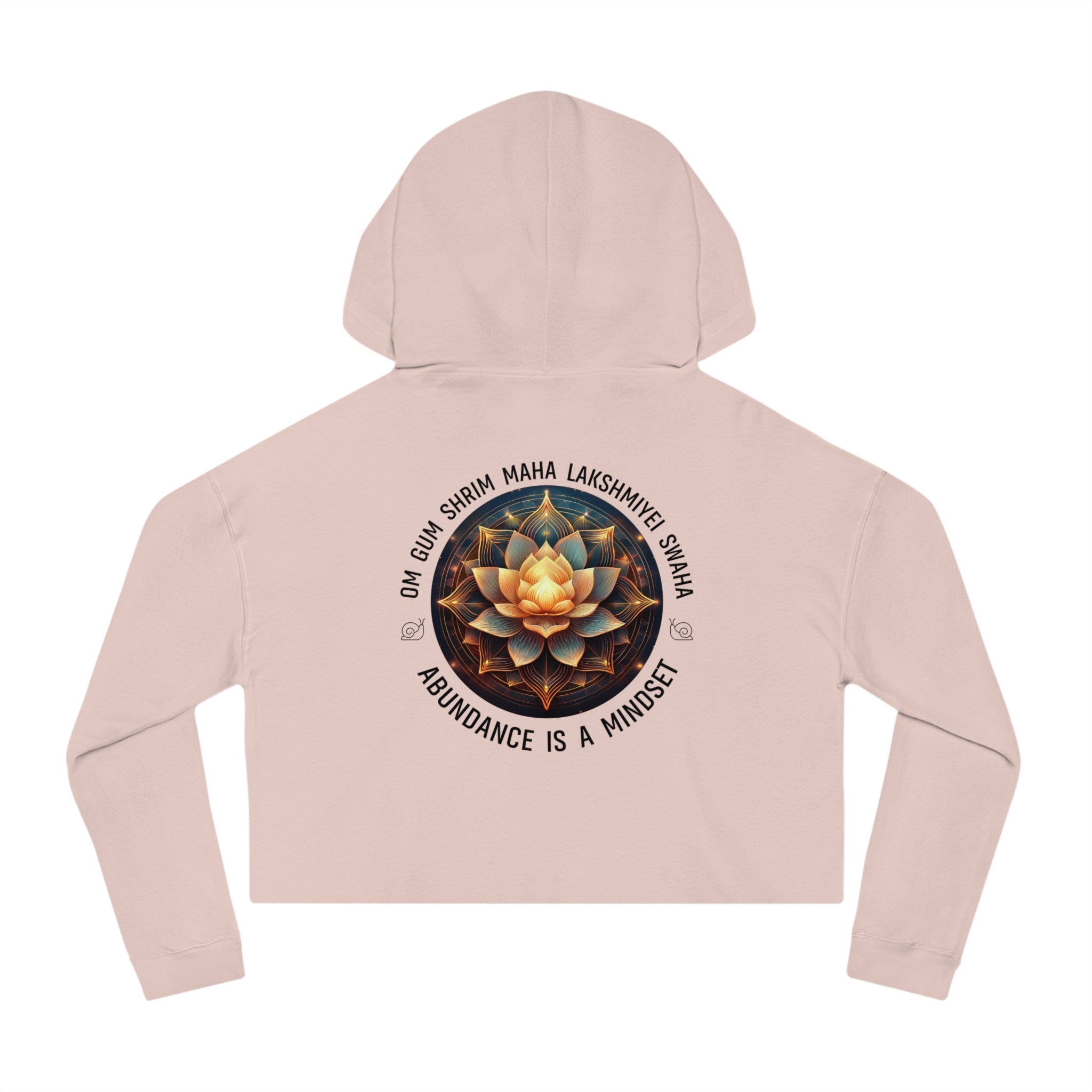 Abundance is a Mindset - Relaxed Cropped Hoodie - Savvy Munk - Joy Chasers Club