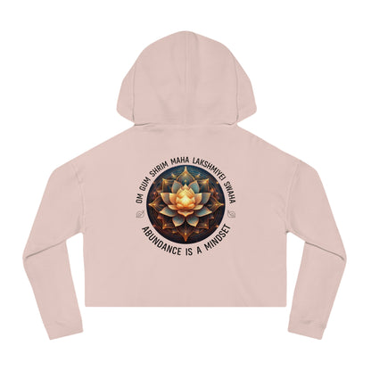 Abundance is a Mindset - Relaxed Cropped Hoodie - Savvy Munk - Joy Chasers Club