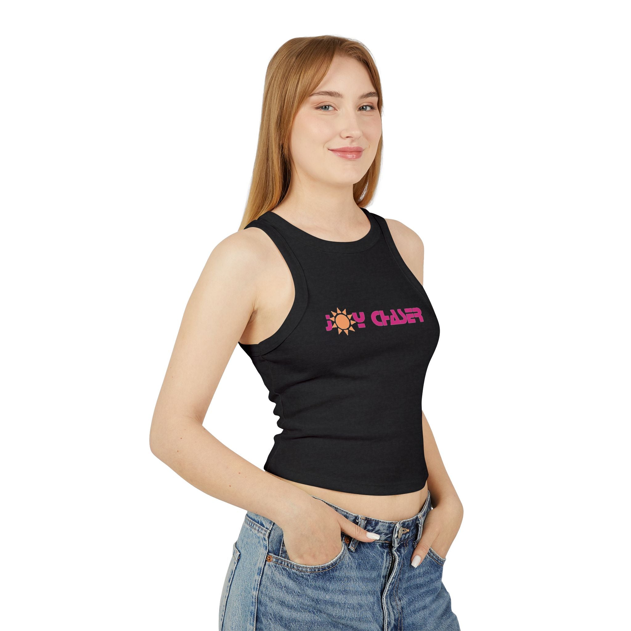 Joy Chaser Sun  - Women's Micro Rib Racer Tank Top