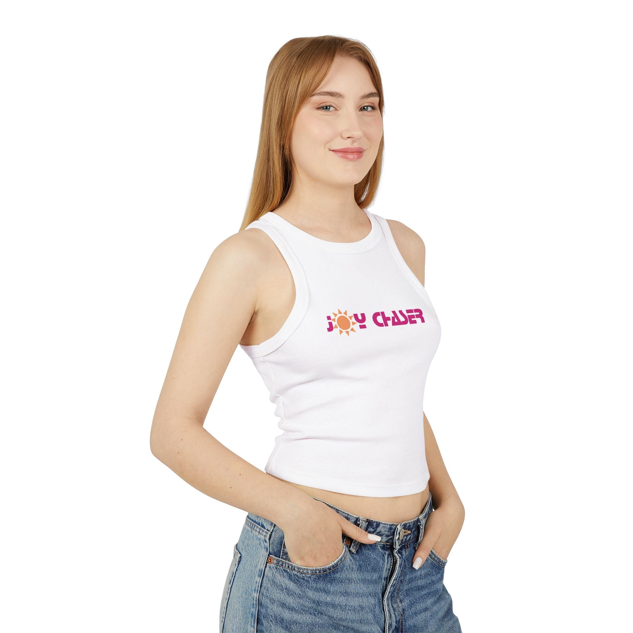 Joy Chaser Sun  - Women's Micro Rib Racer Tank Top