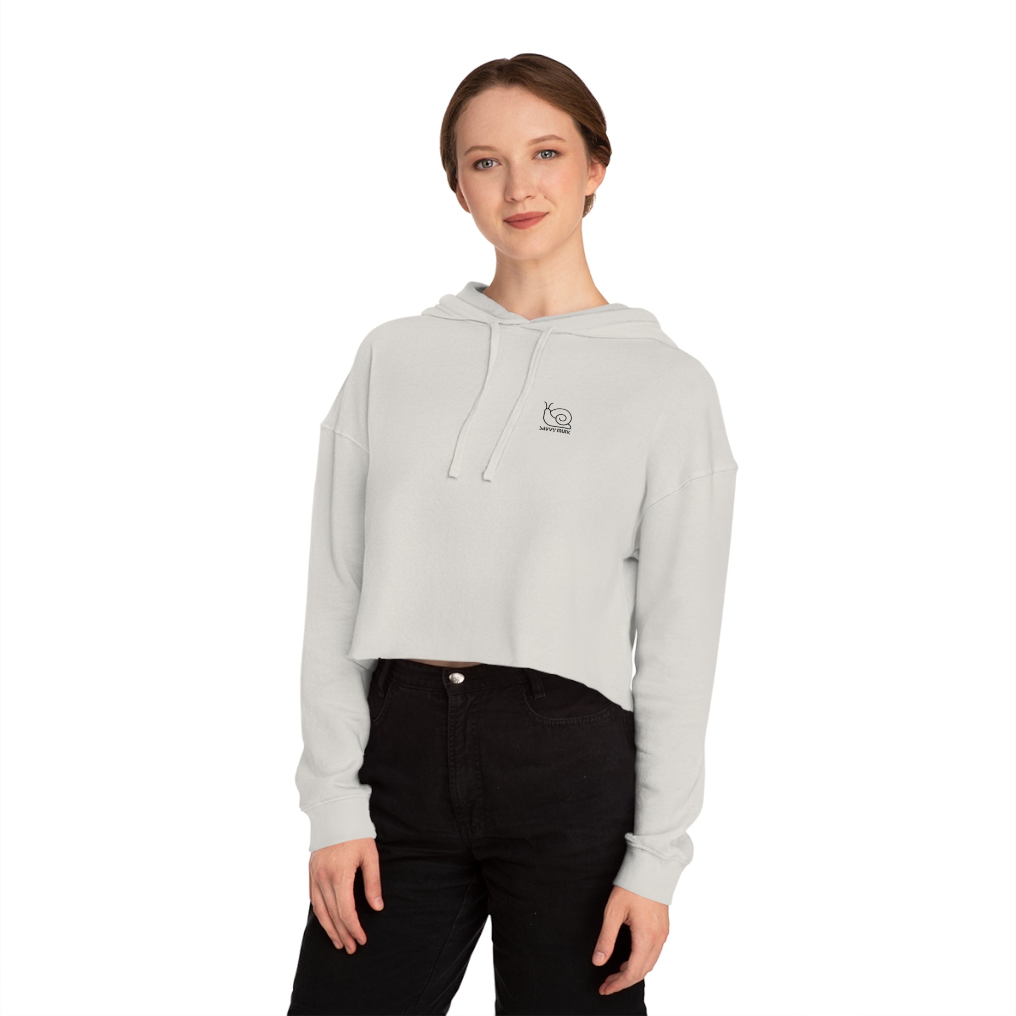 Abundance is a Mindset - Relaxed Cropped Hoodie - Savvy Munk - Joy Chasers Club