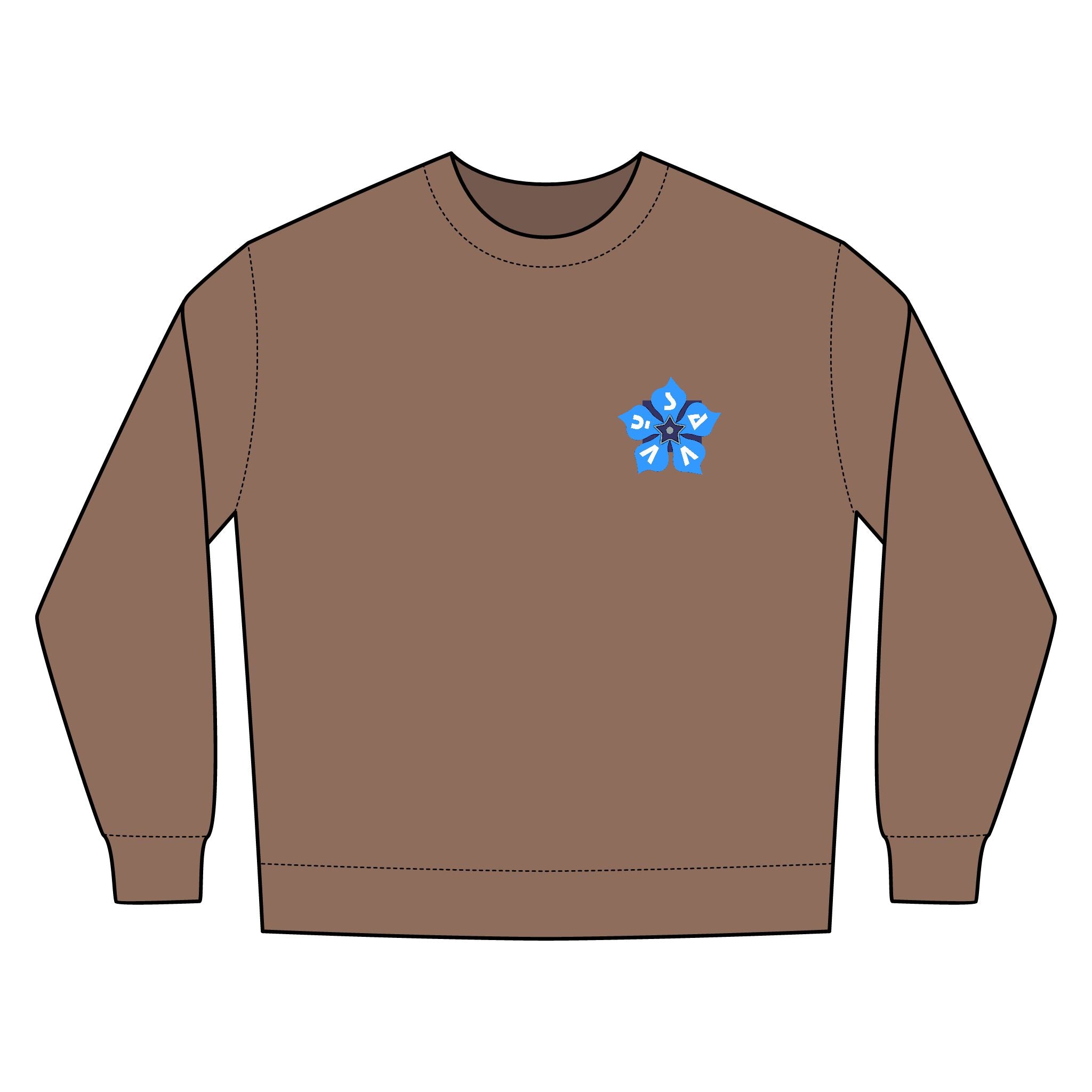 Savvy Munk - Flower Power Cozy Nantucket Crewneck Sweatshirt