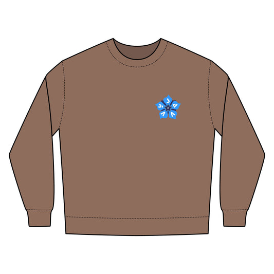 Savvy Munk - Flower Power Cozy Nantucket Crewneck Sweatshirt
