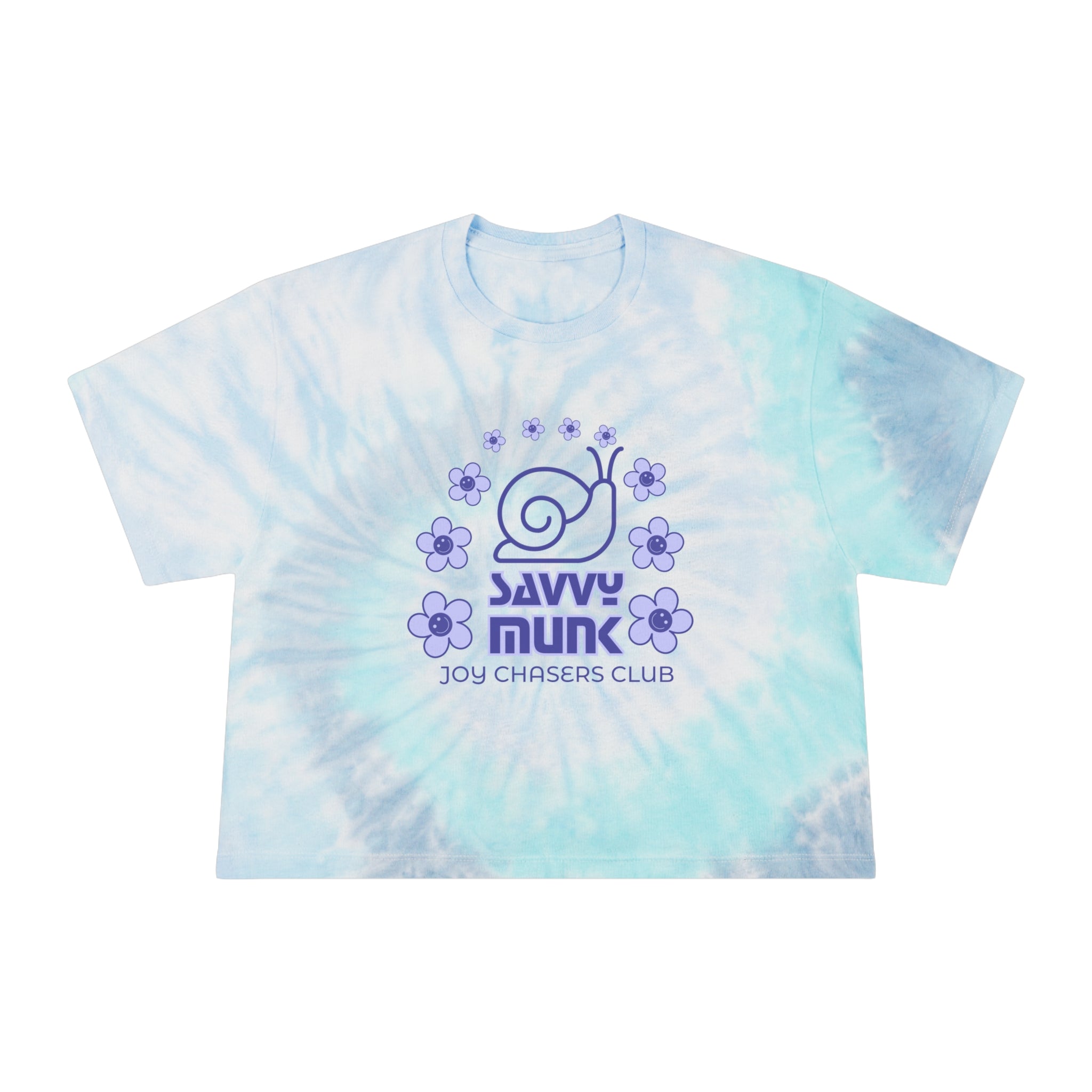Women's Tie-Dye Crop Tee, Playful Summer Top, Casual Everyday Wear, Festival Fashion, Gift for Friends
