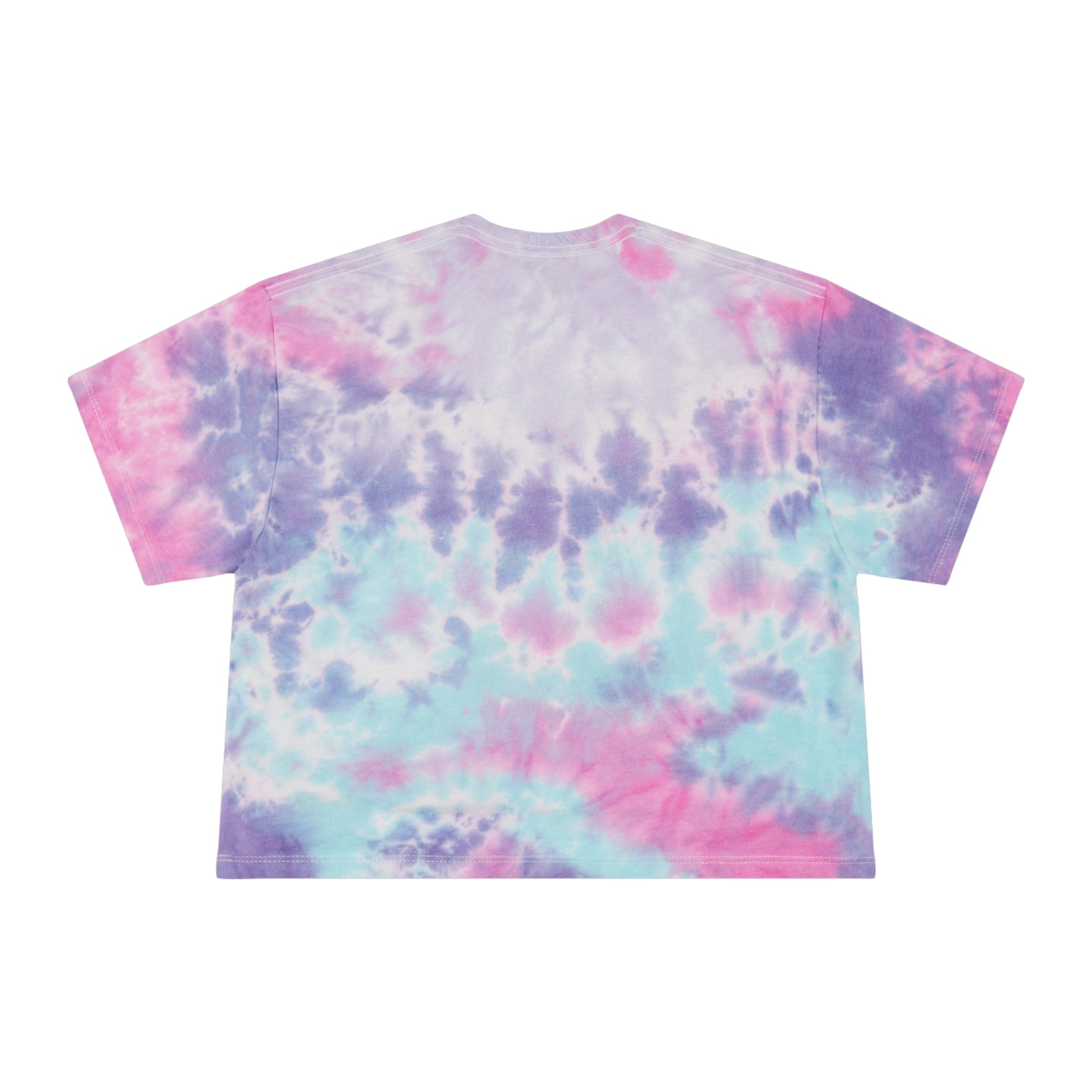 Women's Tie-Dye Crop Tee, Playful Summer Top, Casual Everyday Wear, Festival Fashion, Gift for Friends