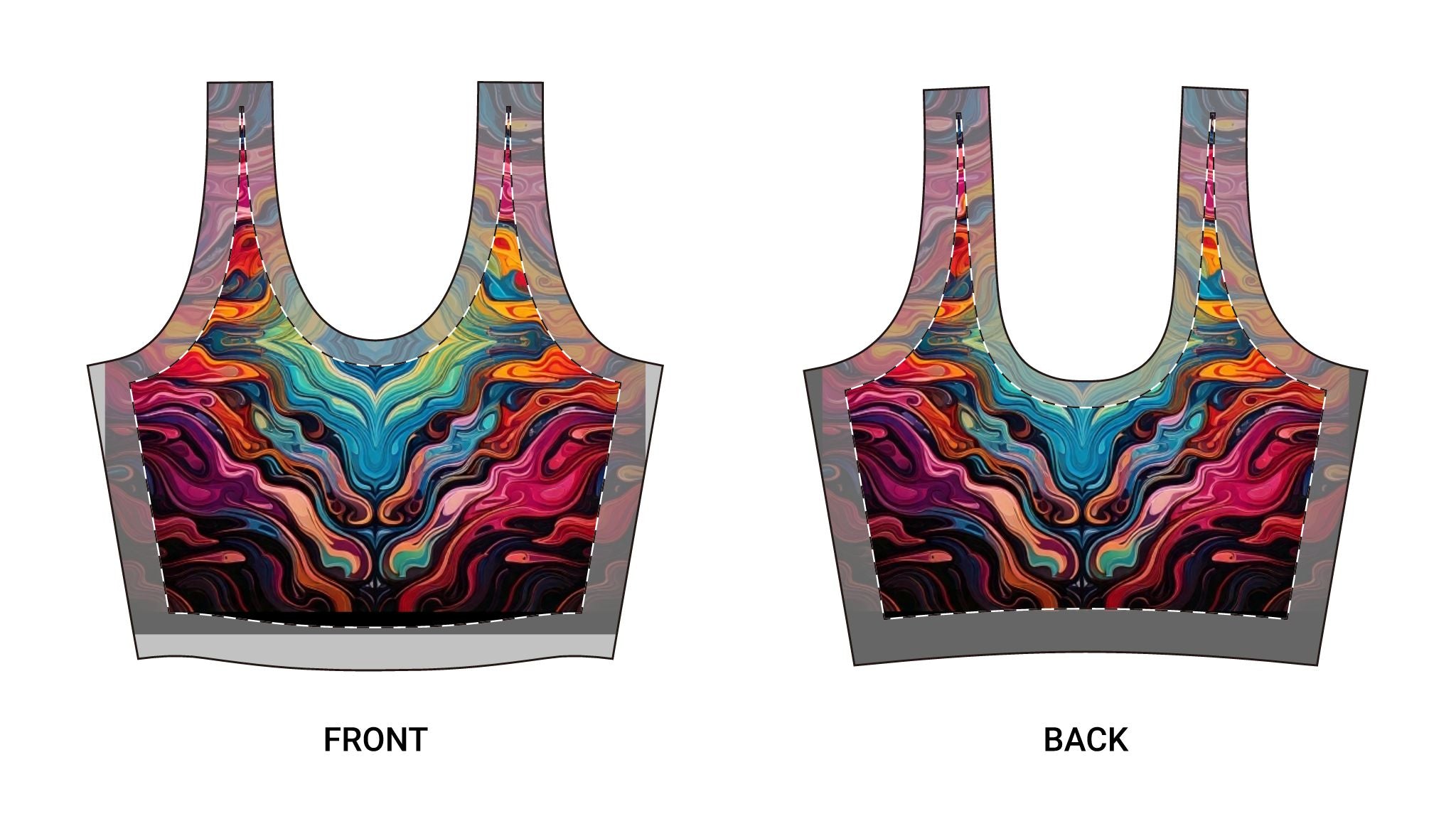 Savvy Munk - Dragon Mind  -Polyester Sports Bra