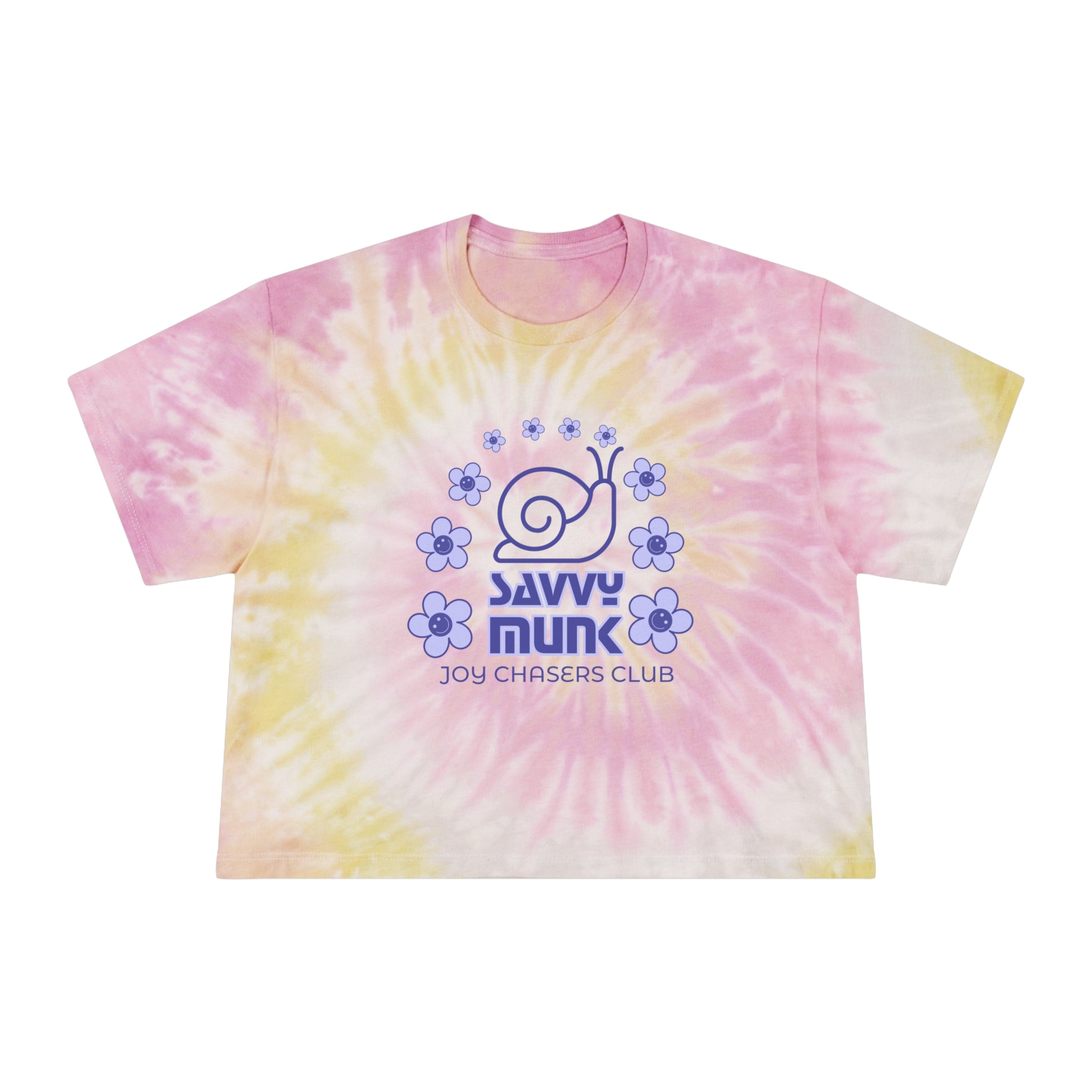 Women's Tie-Dye Crop Tee, Playful Summer Top, Casual Everyday Wear, Festival Fashion, Gift for Friends