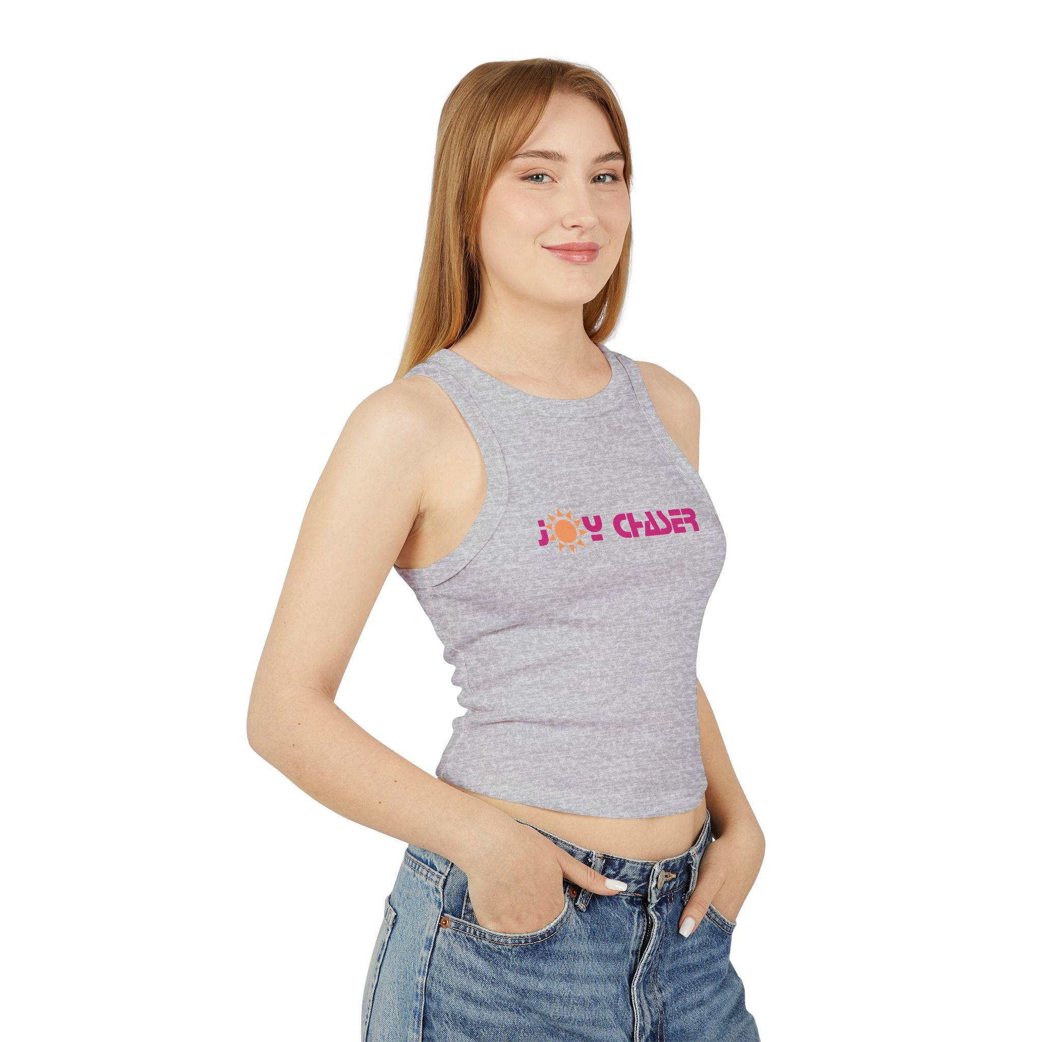Joy Chaser Sun  - Women's Micro Rib Racer Tank Top