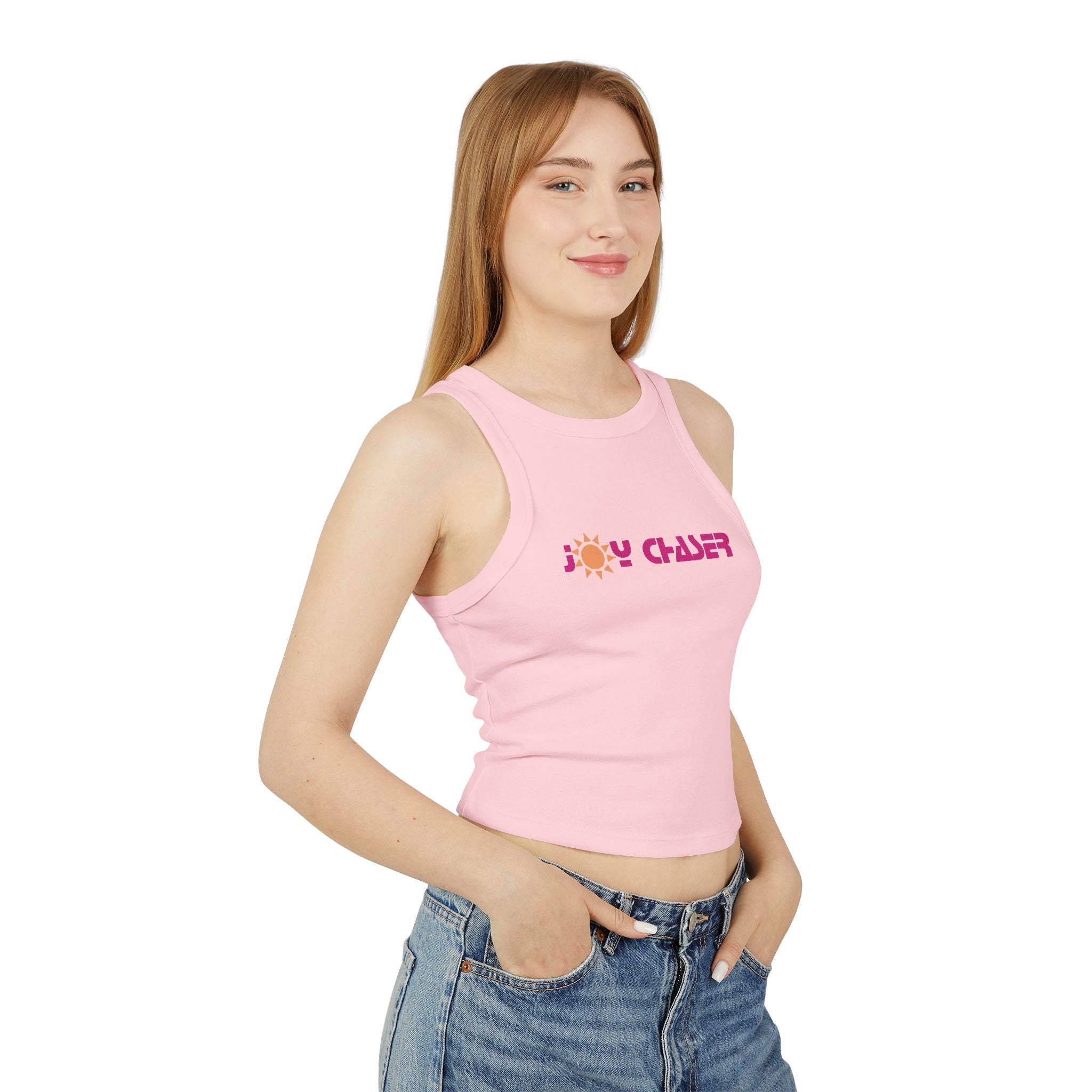Joy Chaser Sun  - Women's Micro Rib Racer Tank Top