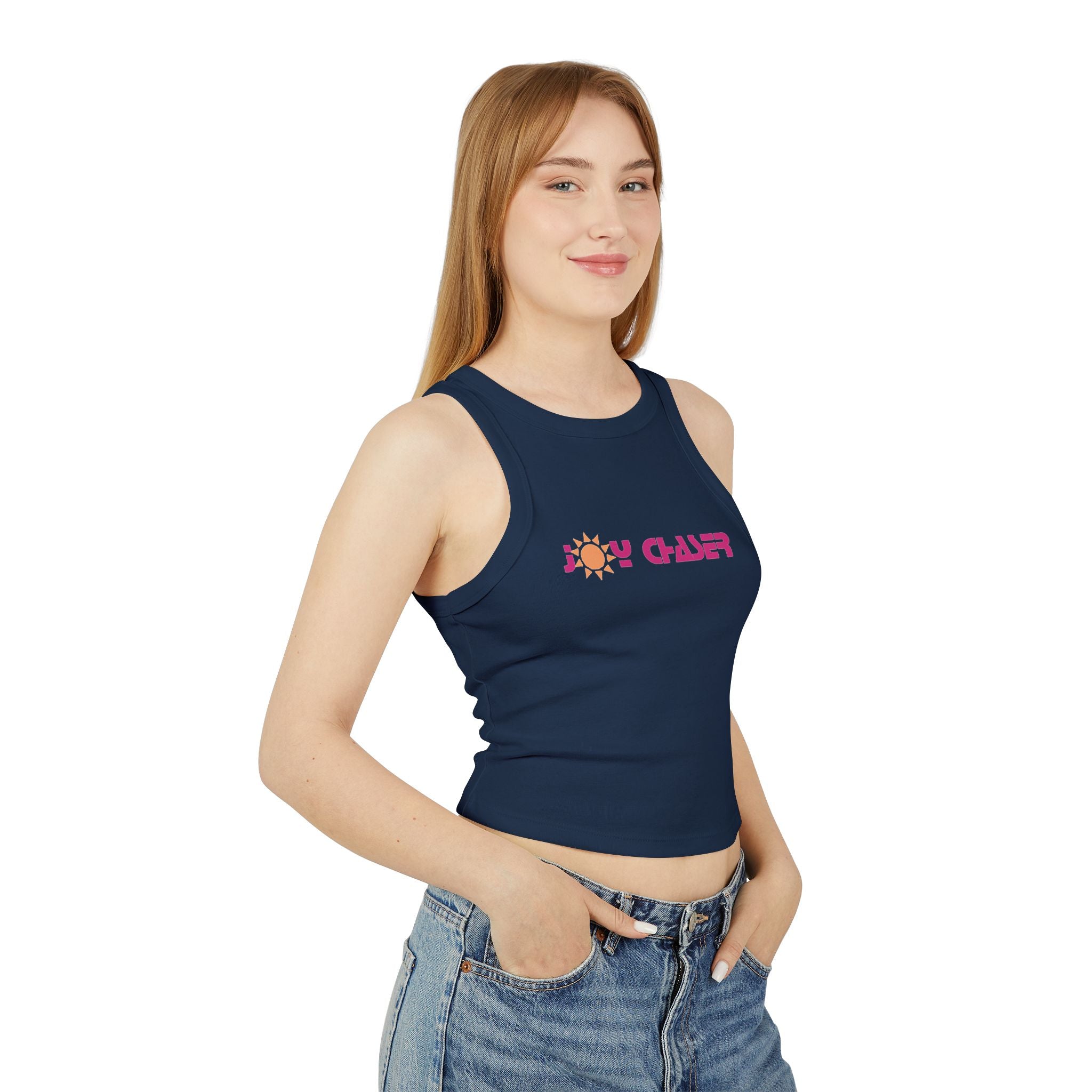 Joy Chaser Sun  - Women's Micro Rib Racer Tank Top