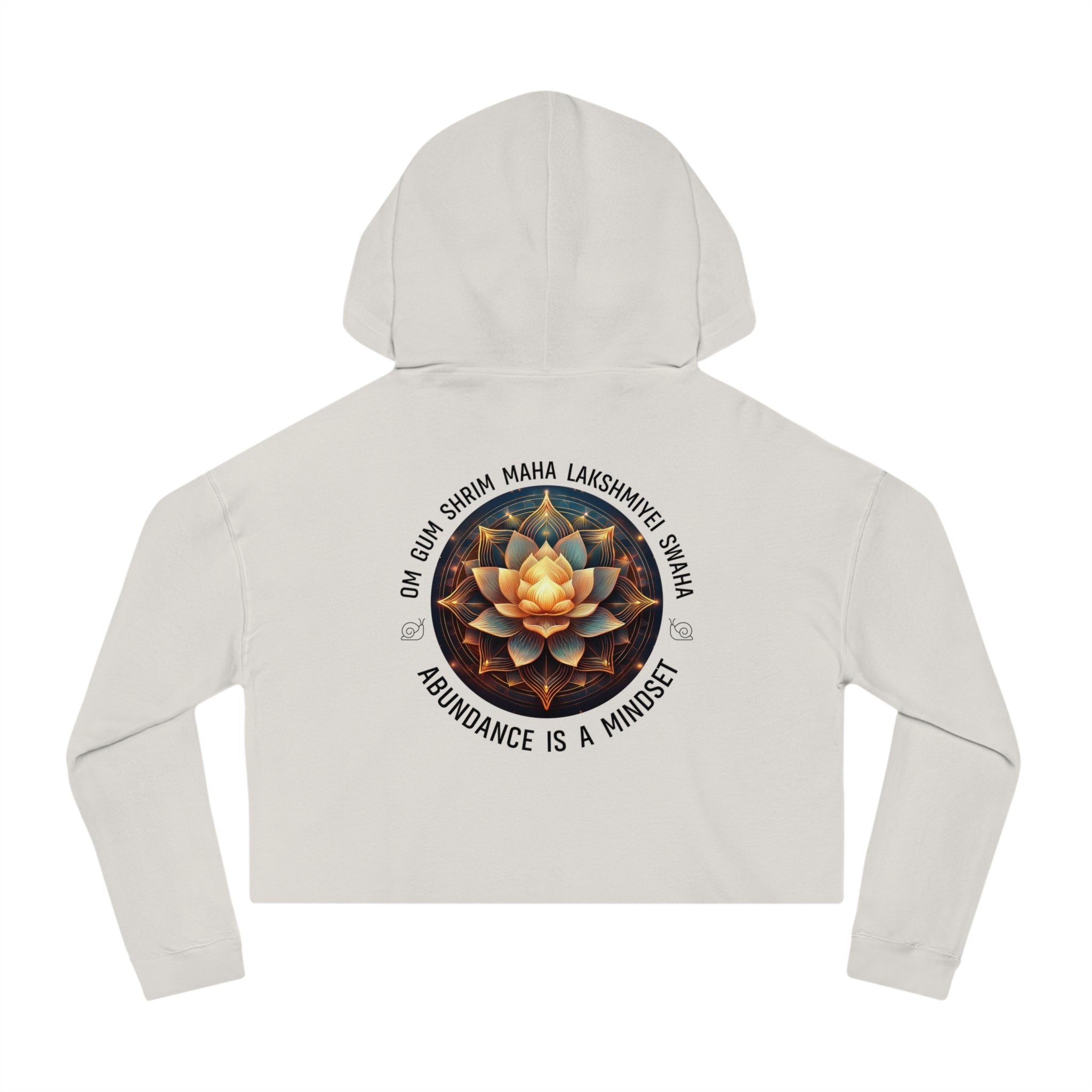 Abundance is a Mindset - Relaxed Cropped Hoodie - Savvy Munk - Joy Chasers Club