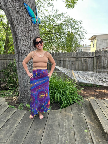 Sinker Long Skirt - Purple