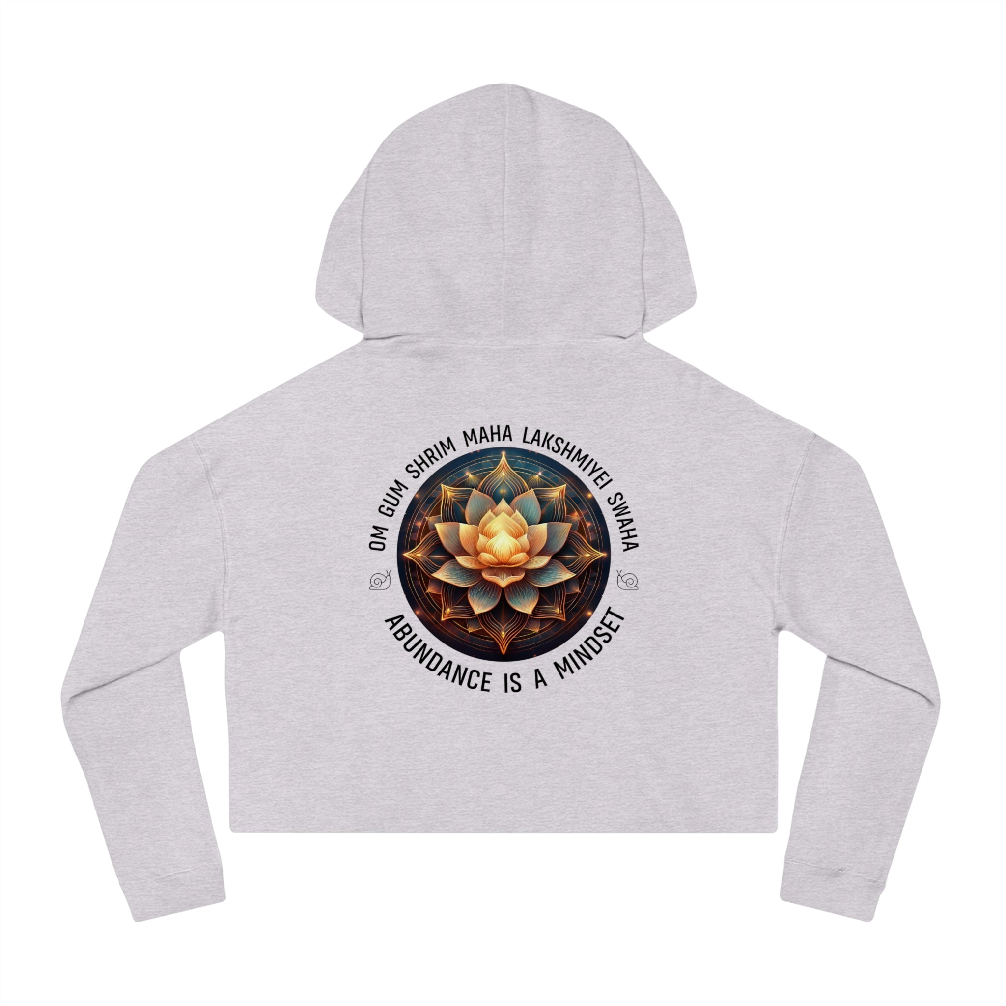 Abundance is a Mindset - Relaxed Cropped Hoodie - Savvy Munk - Joy Chasers Club
