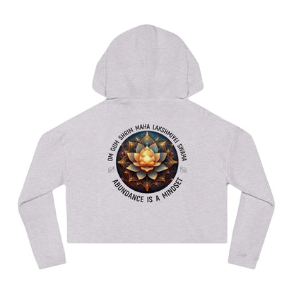 Abundance is a Mindset - Relaxed Cropped Hoodie - Savvy Munk - Joy Chasers Club