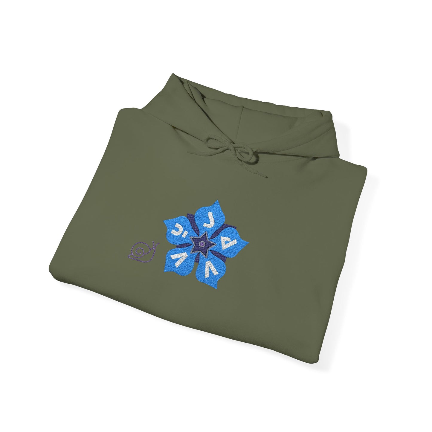 Periwinkle Petals - Unisex Heavy Blend™ Hooded Sweatshirt - Savvy Munk - Joy Chasers Club - Enjoy the Journey