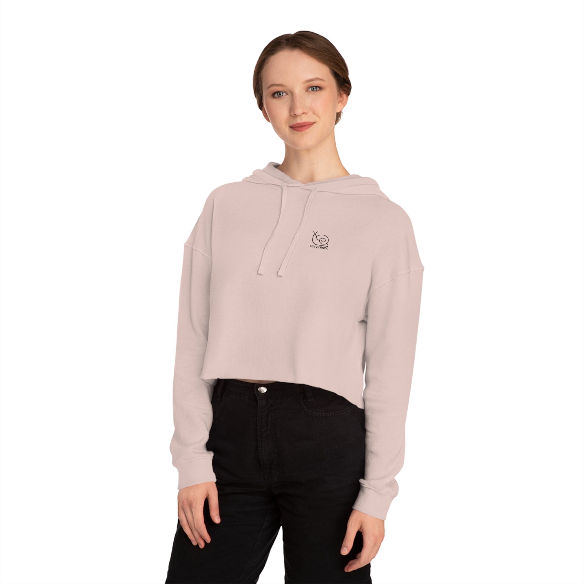 Abundance is a Mindset - Relaxed Cropped Hoodie - Savvy Munk - Joy Chasers Club