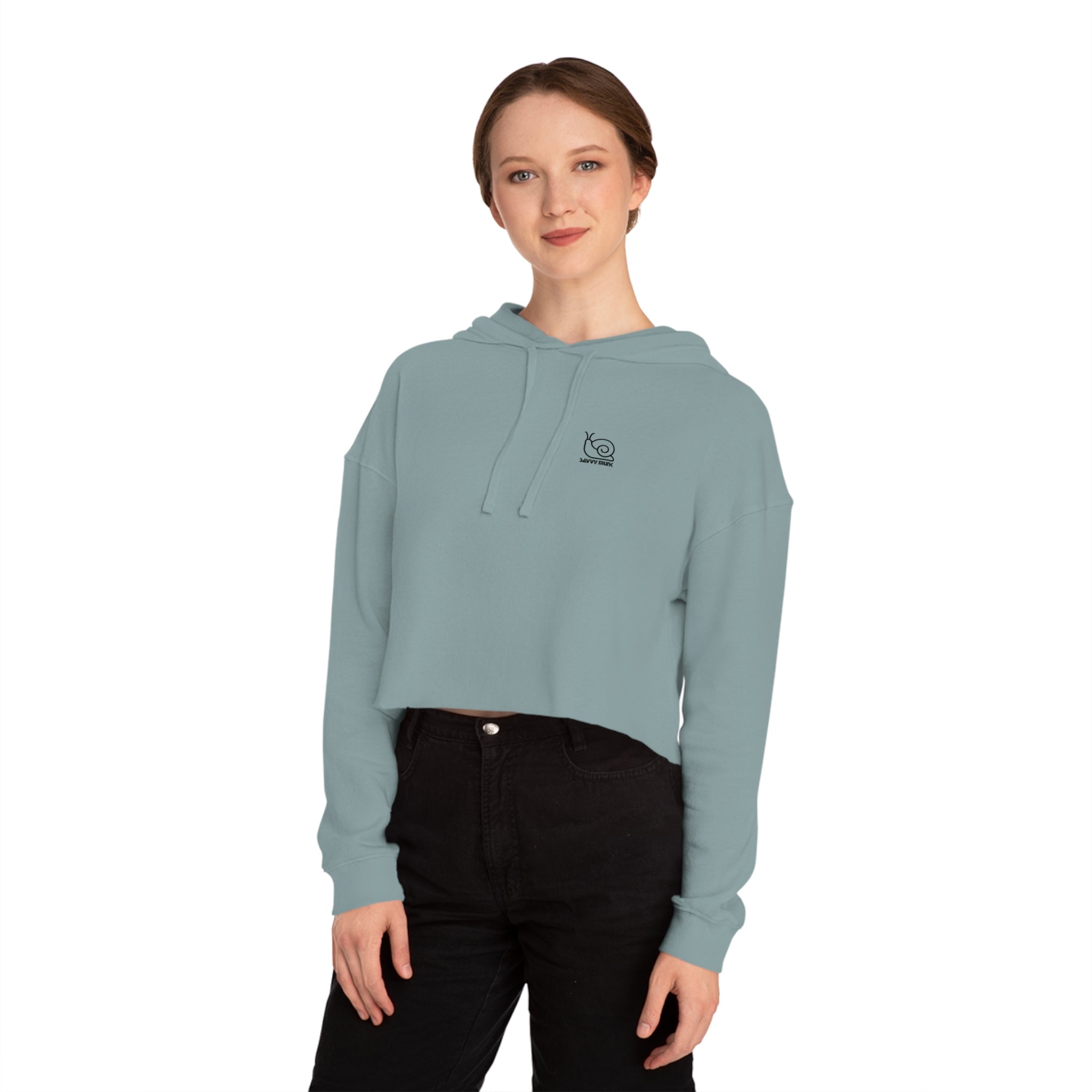 Abundance is a Mindset - Relaxed Cropped Hoodie - Savvy Munk - Joy Chasers Club