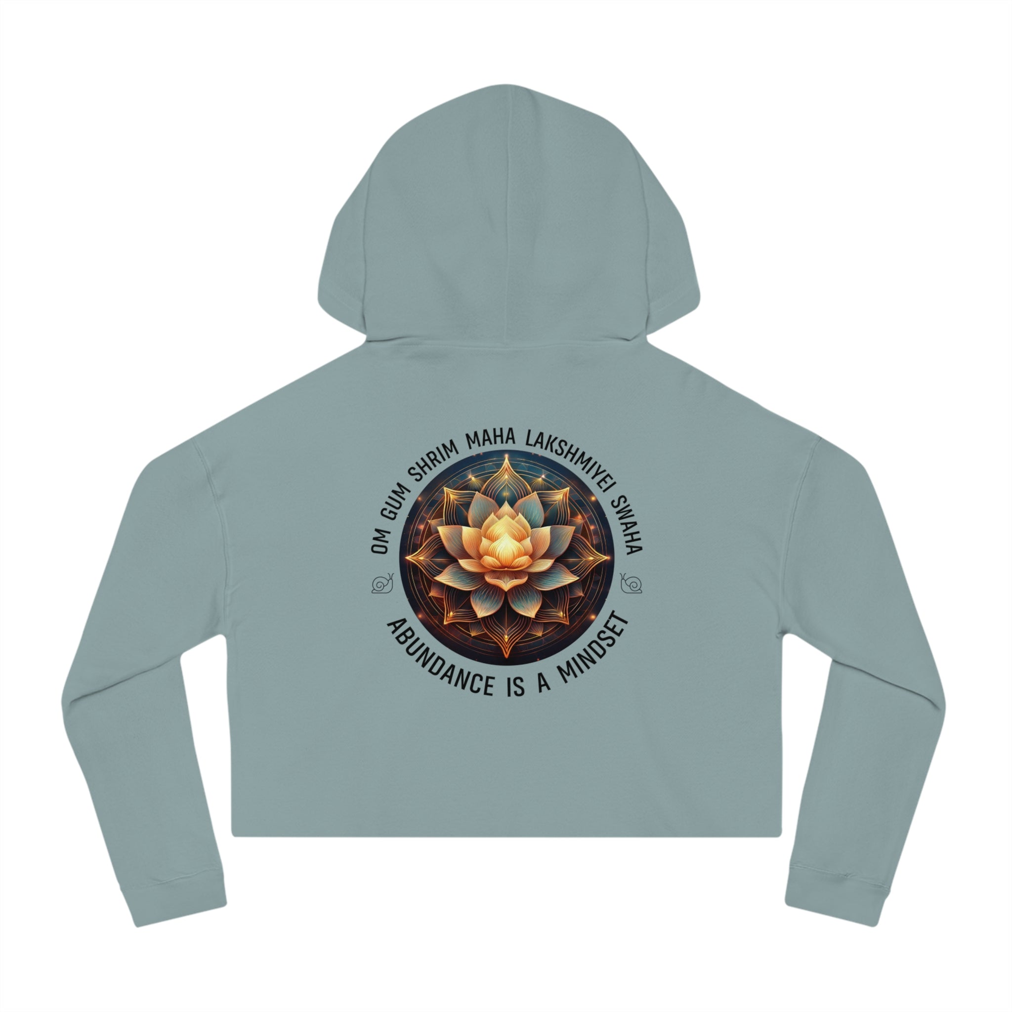 Abundance is a Mindset - Relaxed Cropped Hoodie - Savvy Munk - Joy Chasers Club
