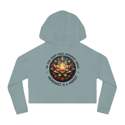 Abundance is a Mindset - Relaxed Cropped Hoodie - Savvy Munk - Joy Chasers Club