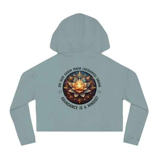 Abundance is a Mindset - Relaxed Cropped Hoodie - Savvy Munk - Joy Chasers Club