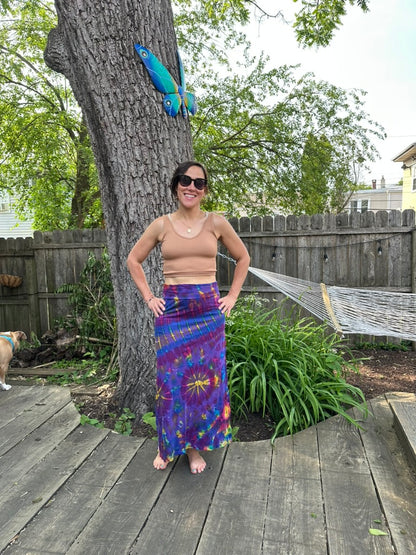 Sinker Long Skirt - Purple