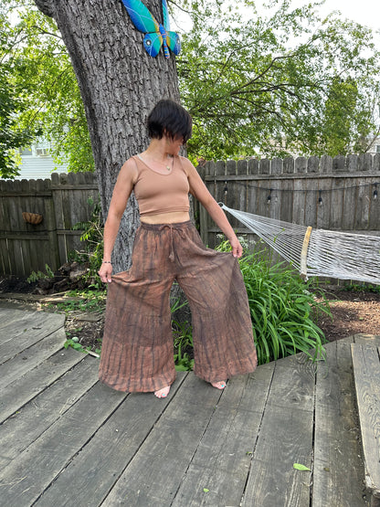Dharke Layer Wide Leg Pant T/D Rust