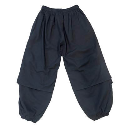 Fine Cotton Flap Pant BLK